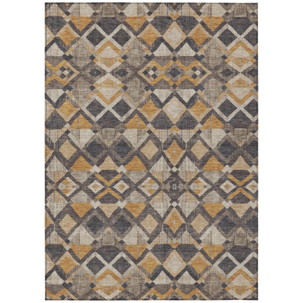 Tanmara Gold Washable Indoor - Outdoor Rug - LOOMLAN - LOOMLAN Rugs - Outdoor Rugs