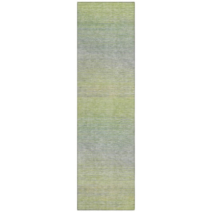 LOOMLAN Rugs Tanoura Green Washable Indoor-Outdoor Rug