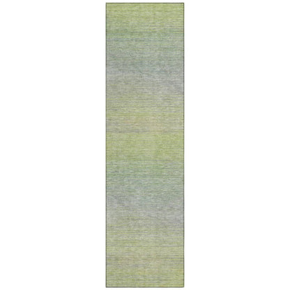LOOMLAN Rugs Tanoura Green Washable Indoor-Outdoor Rug