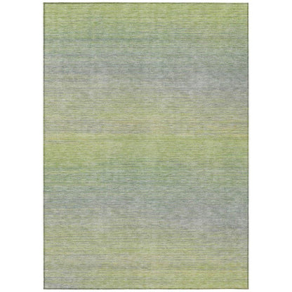 LOOMLAN Rugs Tanoura Green Washable Indoor-Outdoor Rug