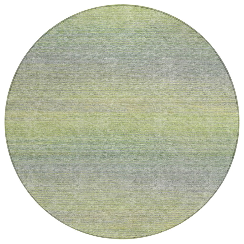 LOOMLAN Rugs Tanoura Green Washable Indoor-Outdoor Rug