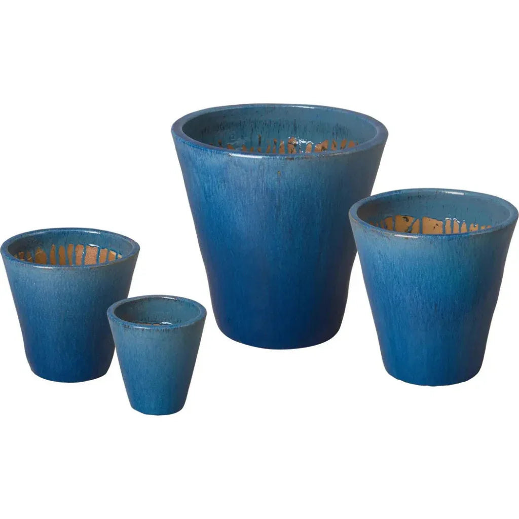 Tapered Round Ceramic Planter