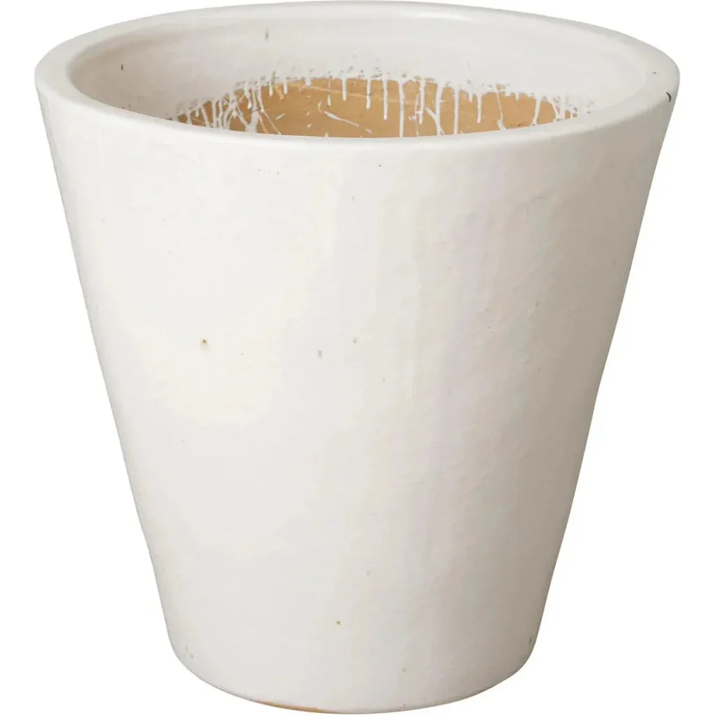 Tapered Round Ceramic Planter