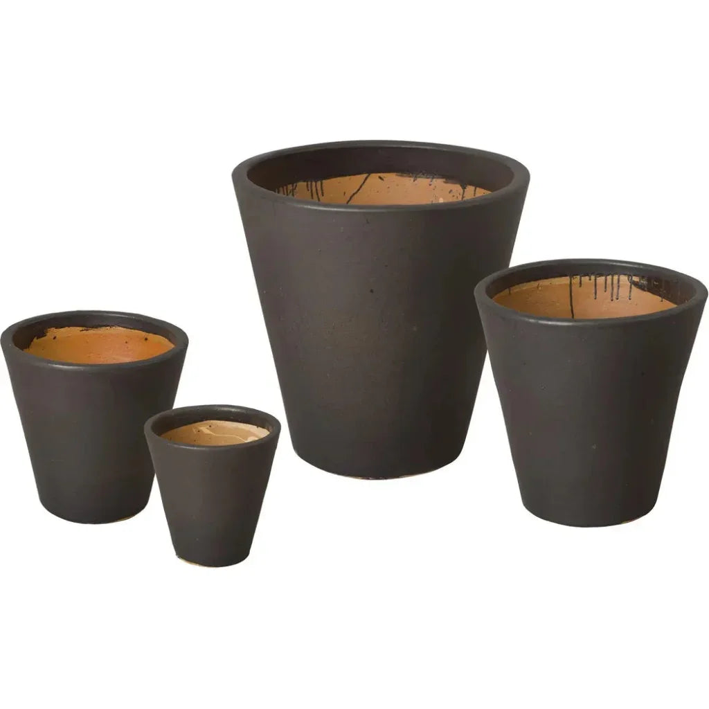 Tapered Round Ceramic Planter