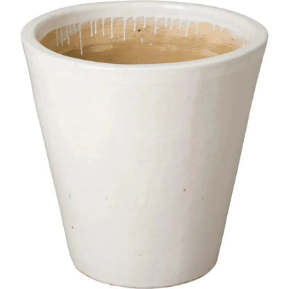 Tapered Round Ceramic Planter