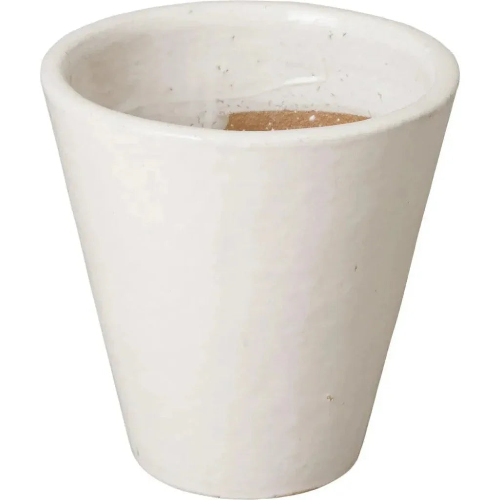 Tapered Round Ceramic Planter