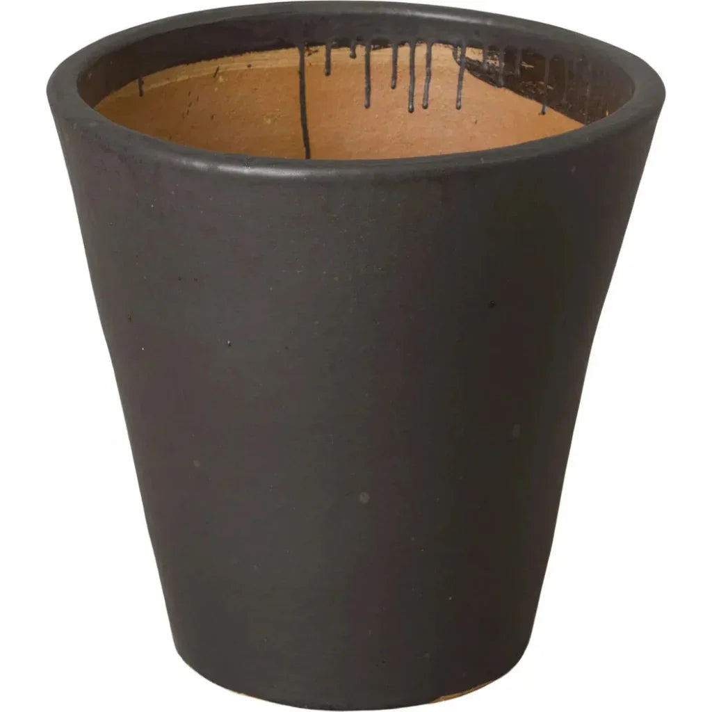 Tapered Round Ceramic Planter