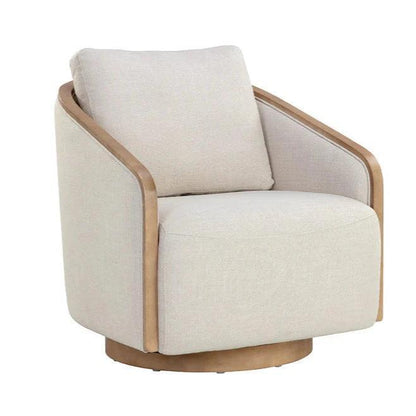 SUNPAN Tasia Fabric Swivel Lounge Chair