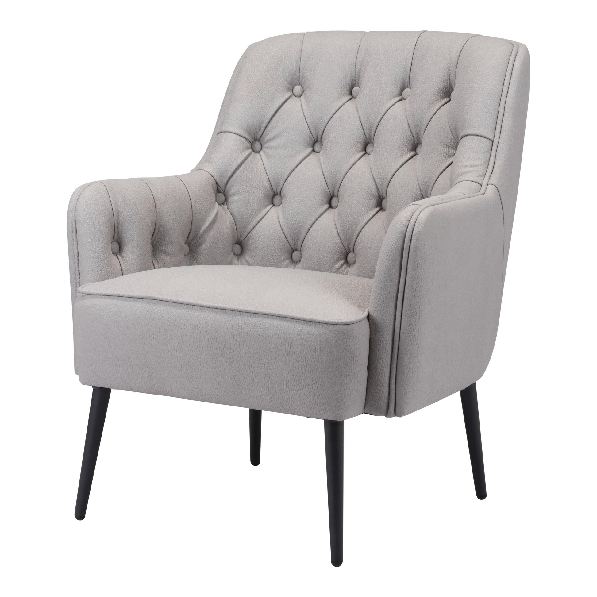 Tasmania Accent Chair Gray - Sideboards and Things Accents_Black, Brand_Zuo Modern, Color_Black, Color_Gray, Finish_Powder Coated, Materials_Metal, Materials_Wood, Metal Type_Steel, Product Type_Occasional Chair, Upholstery Type_Fabric Blend, Upholstery Type_Polyester, Wood Species_Plywood