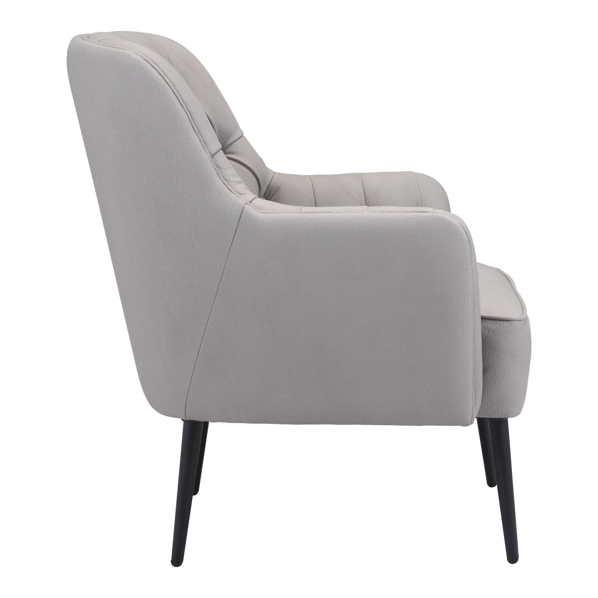 Tasmania Accent Chair Gray - Sideboards and Things Accents_Black, Brand_Zuo Modern, Color_Black, Color_Gray, Finish_Powder Coated, Materials_Metal, Materials_Wood, Metal Type_Steel, Product Type_Occasional Chair, Upholstery Type_Fabric Blend, Upholstery Type_Polyester, Wood Species_Plywood