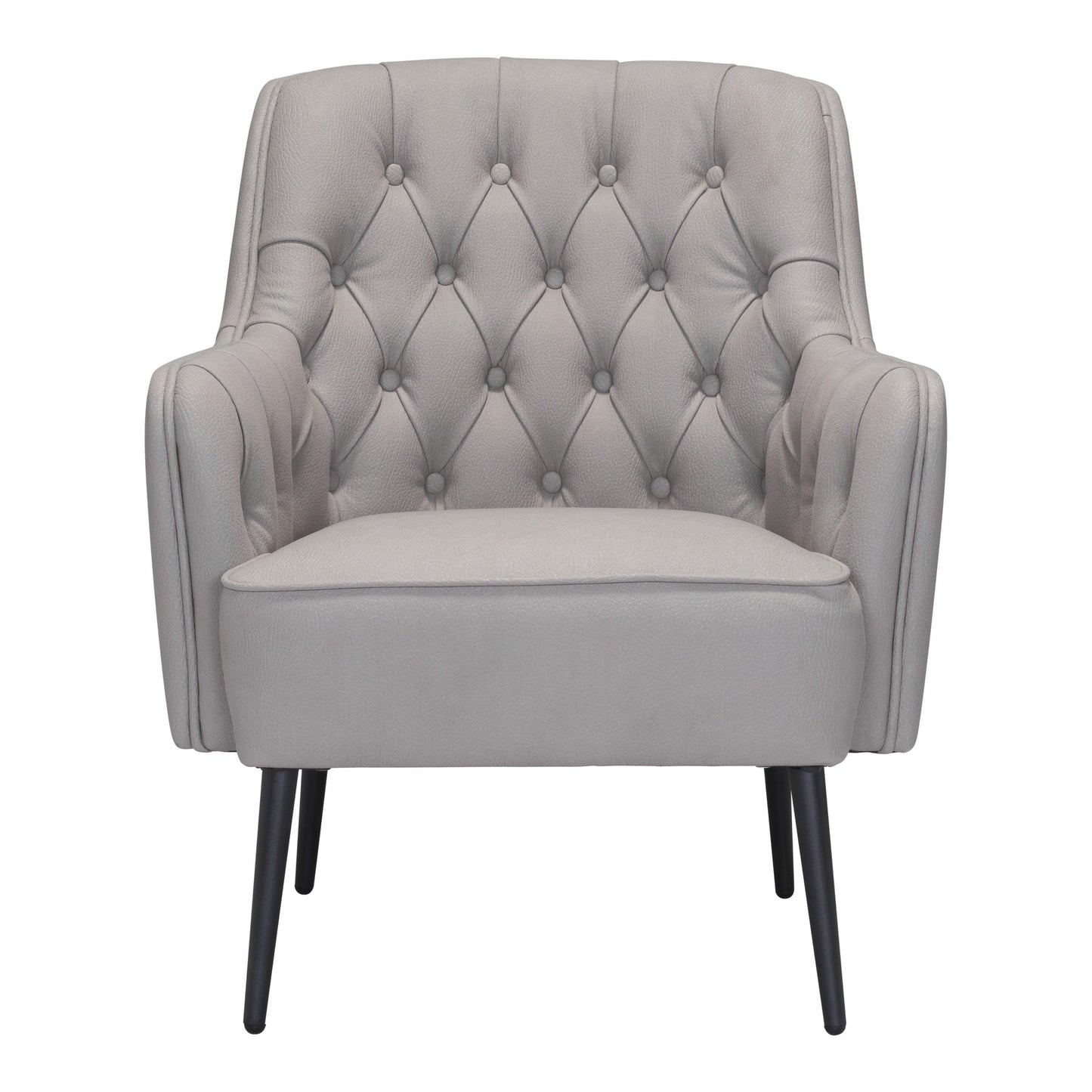 Tasmania Accent Chair Gray - Sideboards and Things Accents_Black, Brand_Zuo Modern, Color_Black, Color_Gray, Finish_Powder Coated, Materials_Metal, Materials_Wood, Metal Type_Steel, Product Type_Occasional Chair, Upholstery Type_Fabric Blend, Upholstery Type_Polyester, Wood Species_Plywood