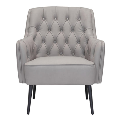 Tasmania Accent Chair Gray - Sideboards and Things Accents_Black, Brand_Zuo Modern, Color_Black, Color_Gray, Finish_Powder Coated, Materials_Metal, Materials_Wood, Metal Type_Steel, Product Type_Occasional Chair, Upholstery Type_Fabric Blend, Upholstery Type_Polyester, Wood Species_Plywood