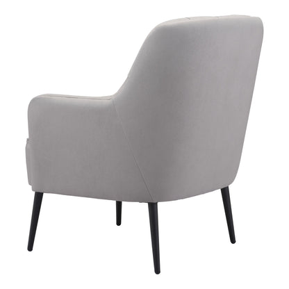 Tasmania Accent Chair Gray - Sideboards and Things Accents_Black, Brand_Zuo Modern, Color_Black, Color_Gray, Finish_Powder Coated, Materials_Metal, Materials_Wood, Metal Type_Steel, Product Type_Occasional Chair, Upholstery Type_Fabric Blend, Upholstery Type_Polyester, Wood Species_Plywood