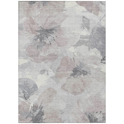 LOOMLAN Rugs Tasmina Brown Washable Indoor-Outdoor Rug
