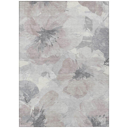 LOOMLAN Rugs Tasmina Brown Washable Indoor-Outdoor Rug