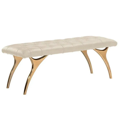 Taylen Leather Backless Bench