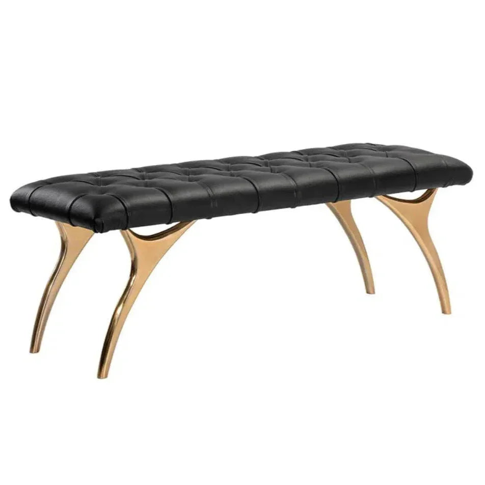 Taylen Leather Backless Bench