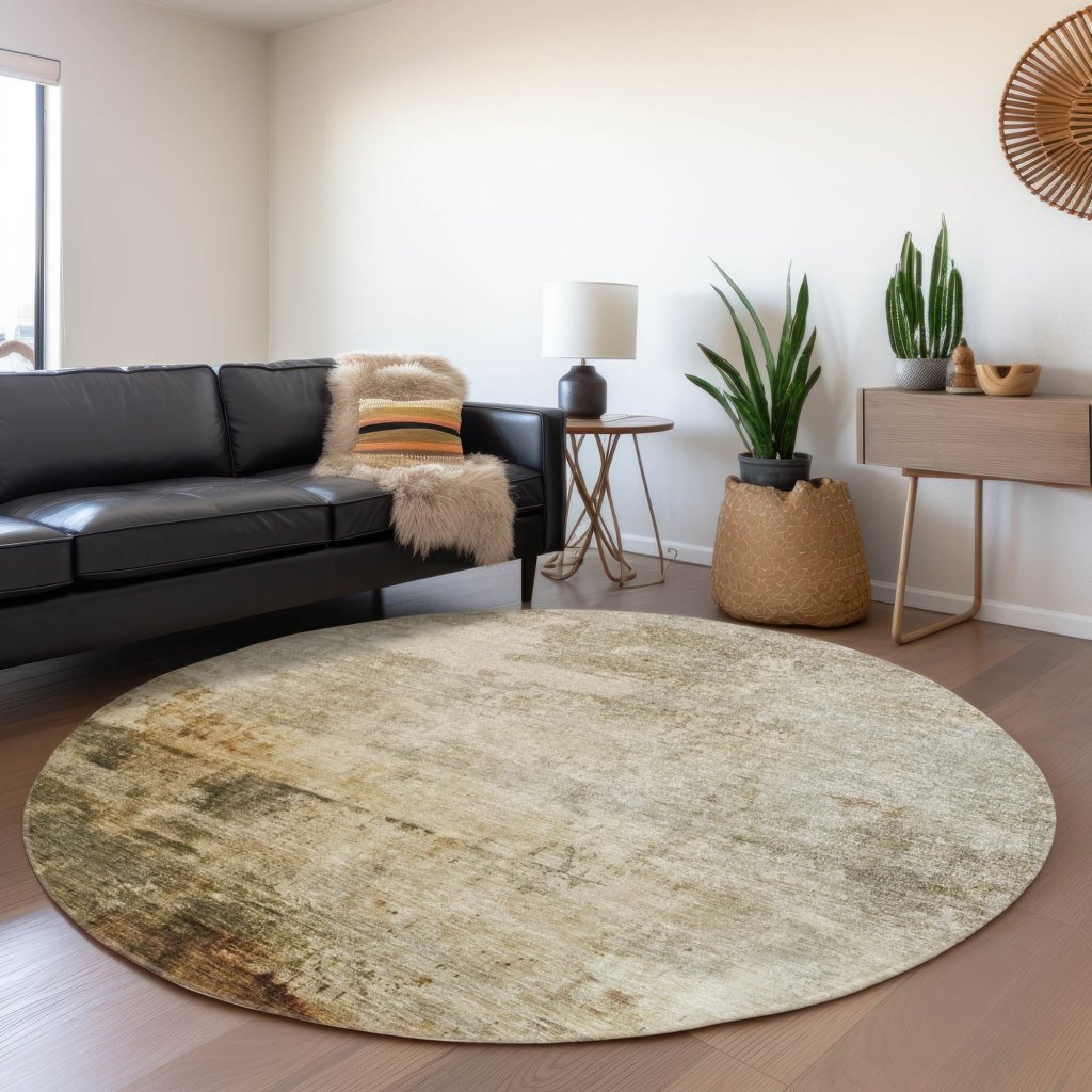 LOOMLAN Rugs Tekstura Ivory Washable Indoor-Outdoor Rug