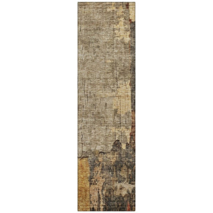 Tektar Brown Washable Indoor - Outdoor Rug - LOOMLAN - LOOMLAN Rugs - Outdoor Rugs