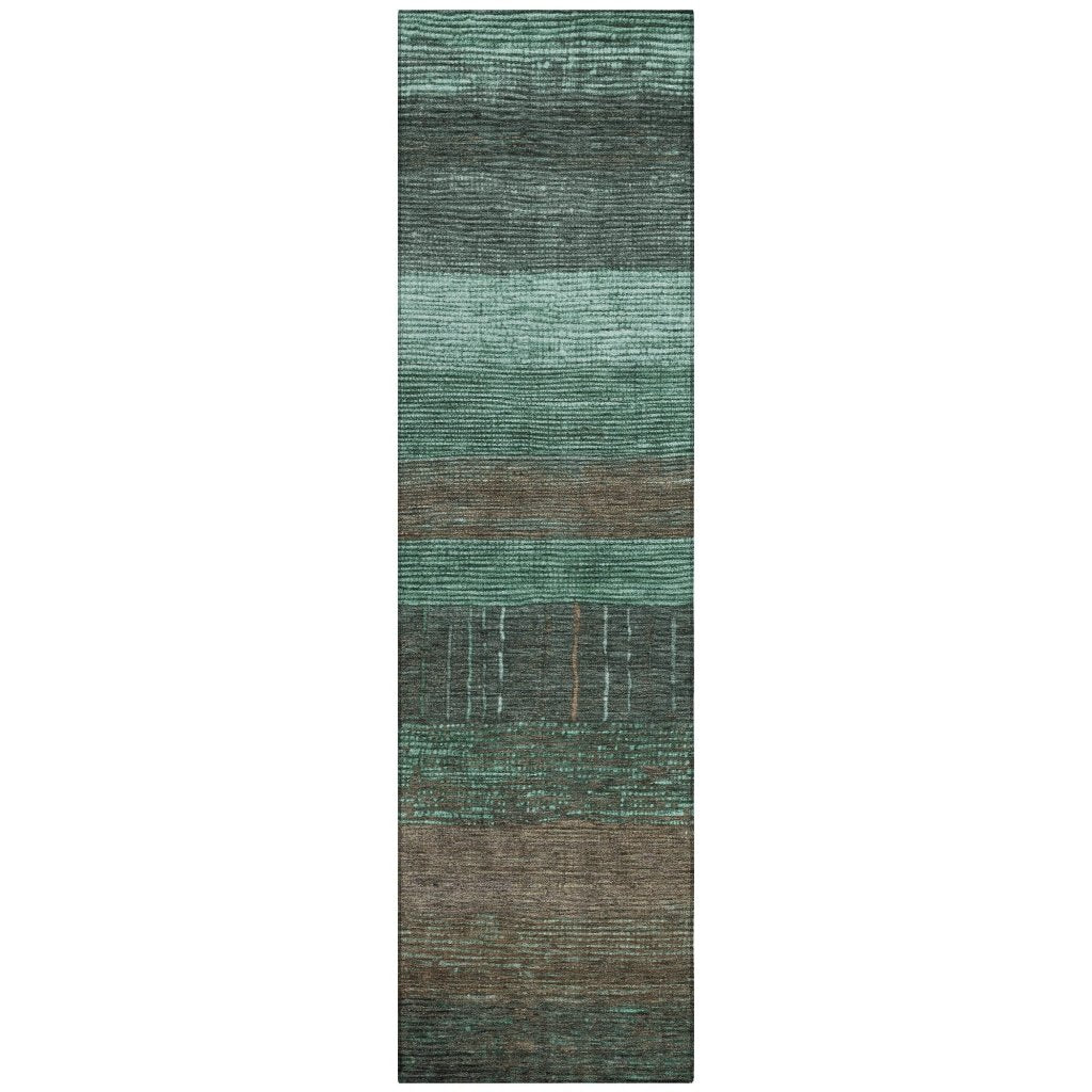 LOOMLAN Rugs Tembira Teal Washable Indoor-Outdoor Rug