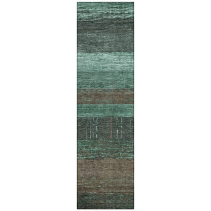 LOOMLAN Rugs Tembira Teal Washable Indoor-Outdoor Rug
