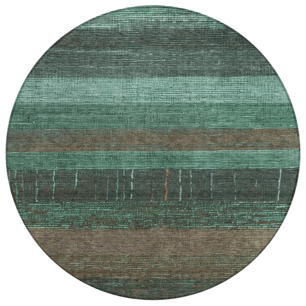 LOOMLAN Rugs Tembira Teal Washable Indoor-Outdoor Rug
