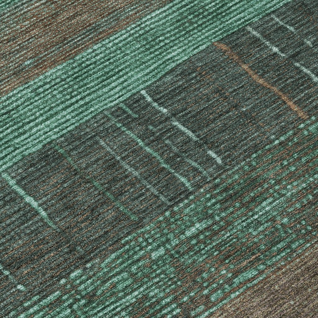 LOOMLAN Rugs Tembira Teal Washable Indoor-Outdoor Rug