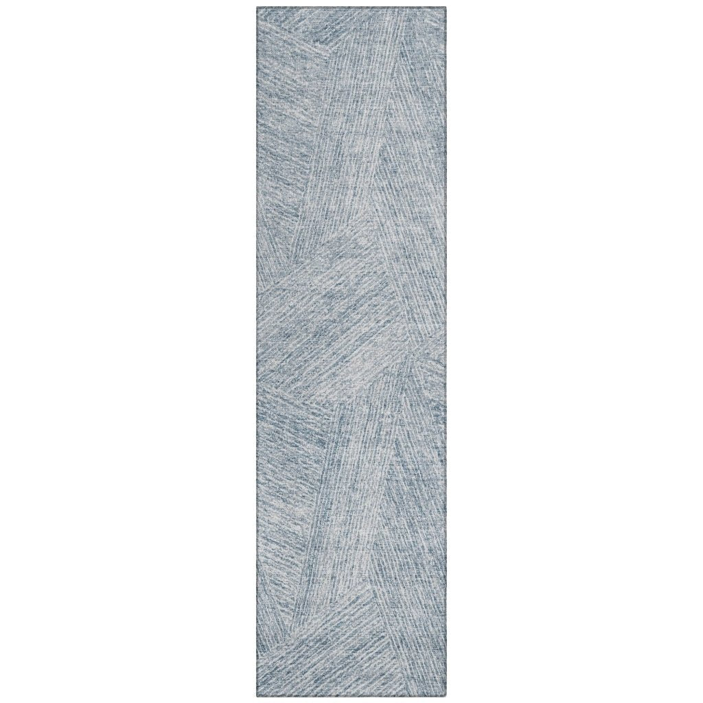 LOOMLAN Rugs Terra Blue Washable Indoor-Outdoor Rug