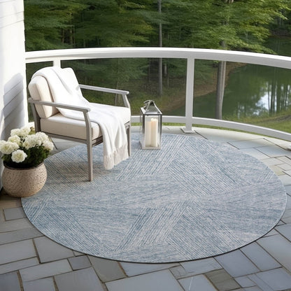LOOMLAN Rugs Terra Blue Washable Indoor-Outdoor Rug