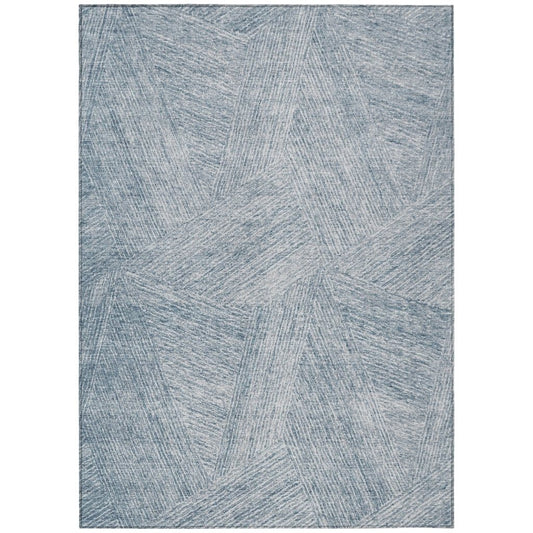 LOOMLAN Rugs Terra Blue Washable Indoor-Outdoor Rug