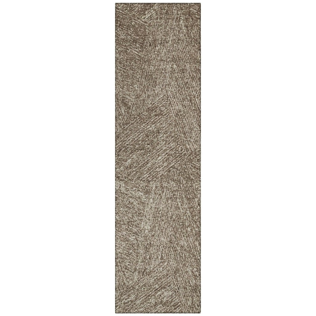 LOOMLAN Rugs Terra Chocolate Washable Indoor-Outdoor Rug