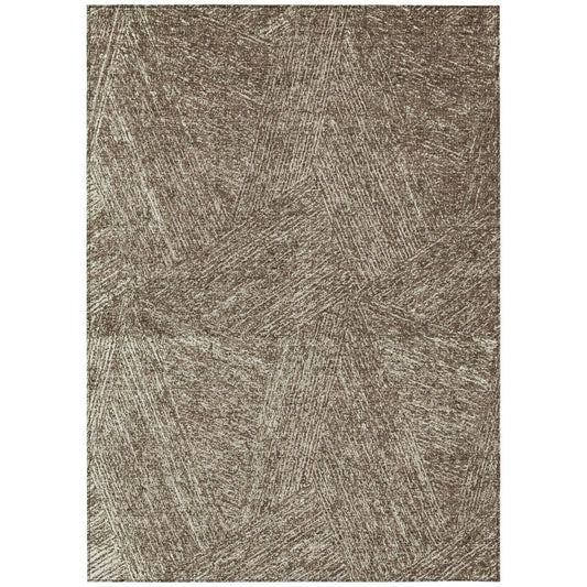 LOOMLAN Rugs Terra Chocolate Washable Indoor-Outdoor Rug
