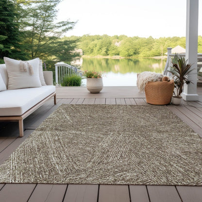 LOOMLAN Rugs Terra Chocolate Washable Indoor-Outdoor Rug