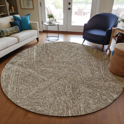LOOMLAN Rugs Terra Chocolate Washable Indoor-Outdoor Rug