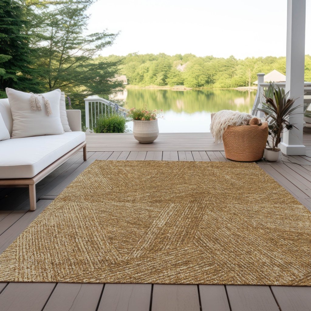 LOOMLAN Rugs Terra Gold Washable Indoor-Outdoor Rug