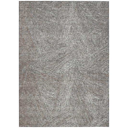 LOOMLAN Rugs Terra Gray Washable Indoor-Outdoor Rug