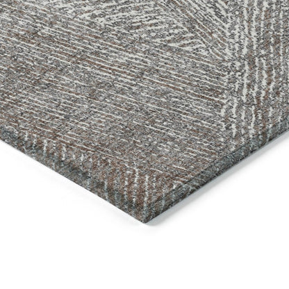 LOOMLAN Rugs Terra Gray Washable Indoor-Outdoor Rug