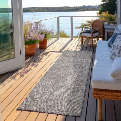 LOOMLAN Rugs Terra Gray Washable Indoor-Outdoor Rug