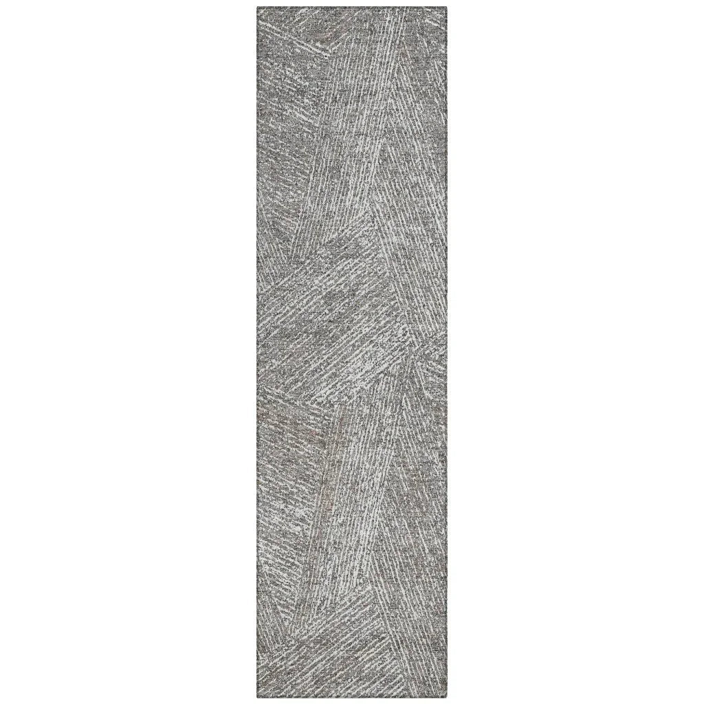 LOOMLAN Rugs Terra Gray Washable Indoor-Outdoor Rug