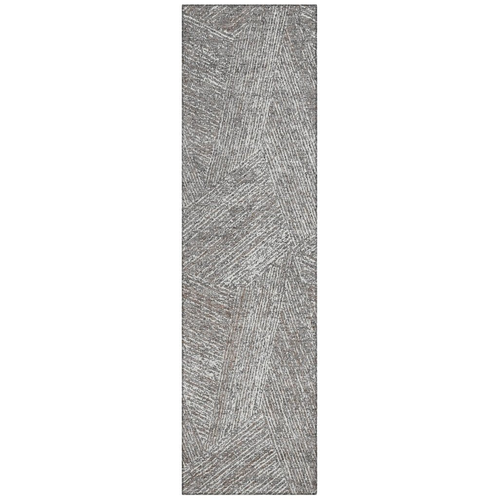 LOOMLAN Rugs Terra Gray Washable Indoor-Outdoor Rug