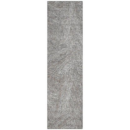 LOOMLAN Rugs Terra Gray Washable Indoor-Outdoor Rug