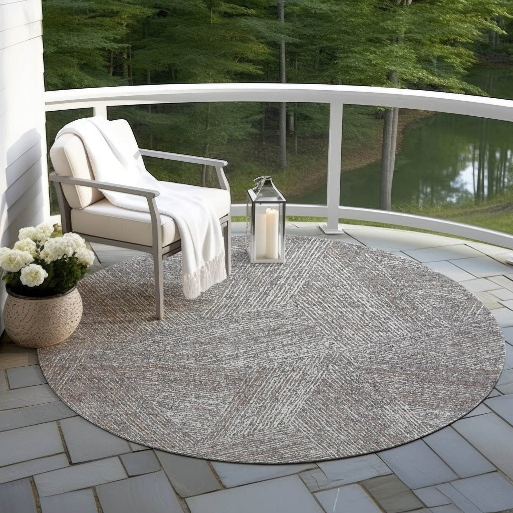 LOOMLAN Rugs Terra Gray Washable Indoor-Outdoor Rug