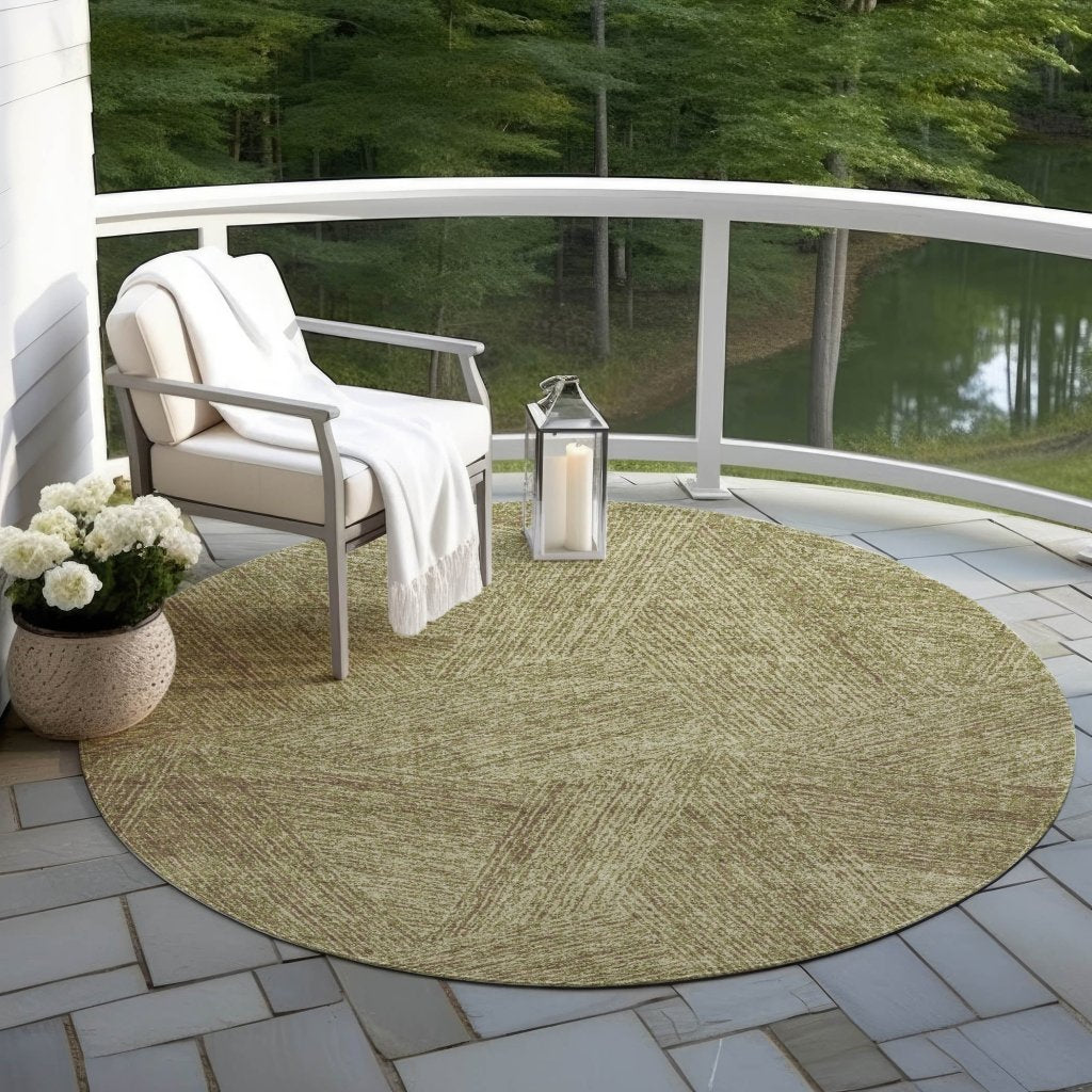 LOOMLAN Rugs Terra Green Washable Indoor-Outdoor Rug