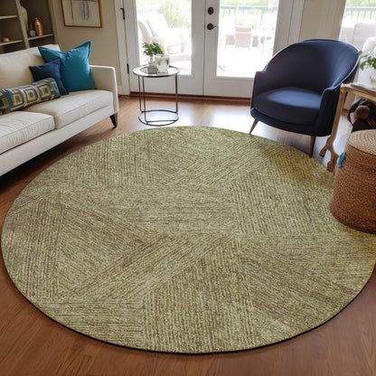LOOMLAN Rugs Terra Green Washable Indoor-Outdoor Rug