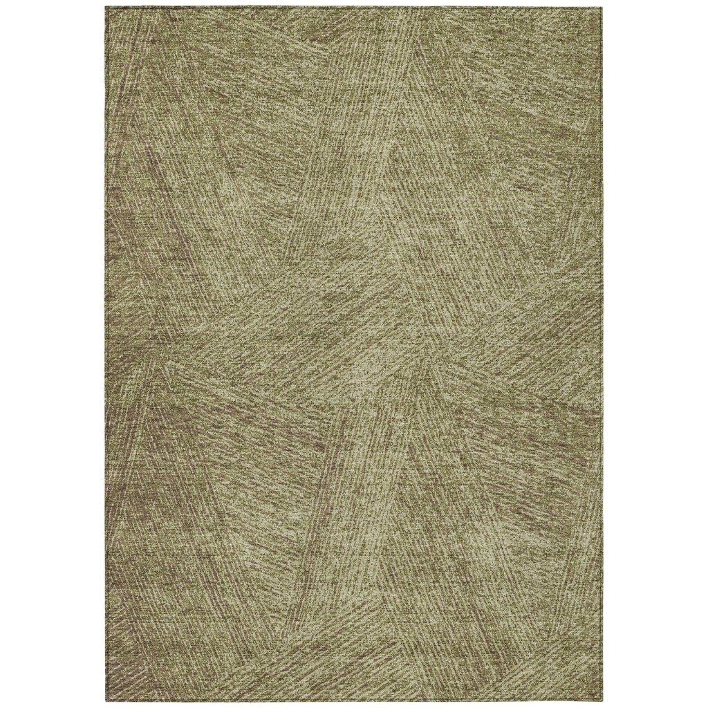 LOOMLAN Rugs Terra Green Washable Indoor-Outdoor Rug