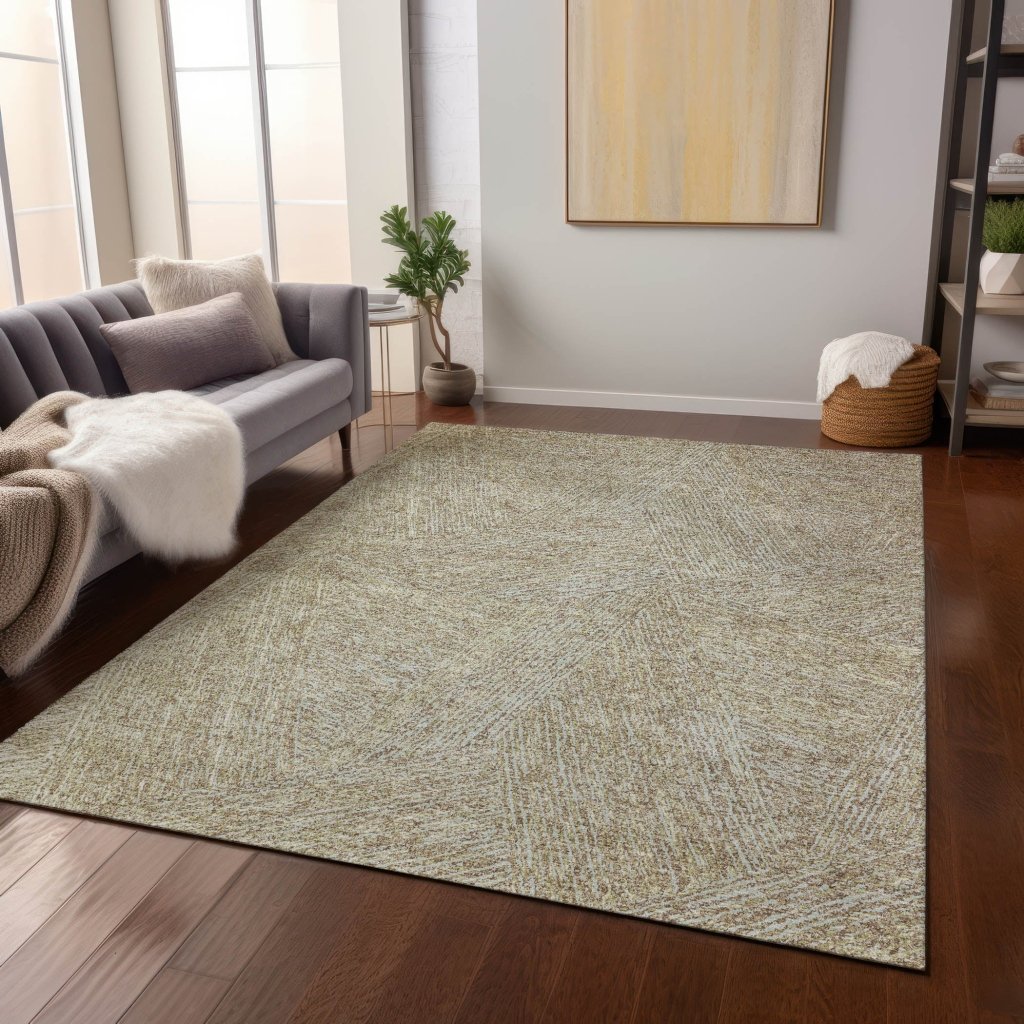 LOOMLAN Rugs Terra Ivory Washable Indoor-Outdoor Rug
