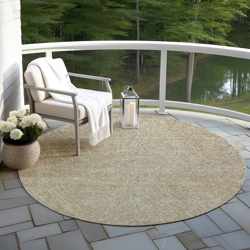 LOOMLAN Rugs Terra Ivory Washable Indoor-Outdoor Rug