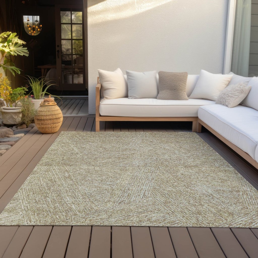 LOOMLAN Rugs Terra Ivory Washable Indoor-Outdoor Rug