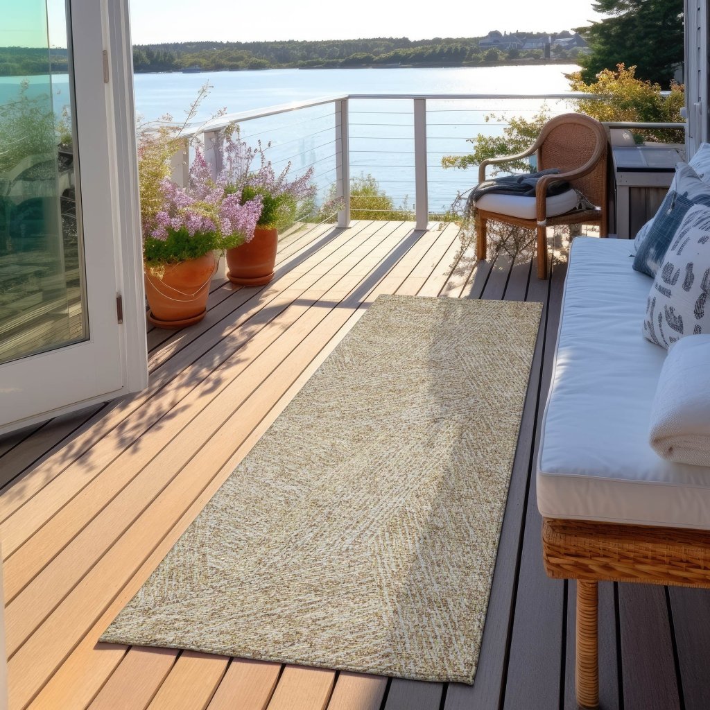 LOOMLAN Rugs Terra Ivory Washable Indoor-Outdoor Rug