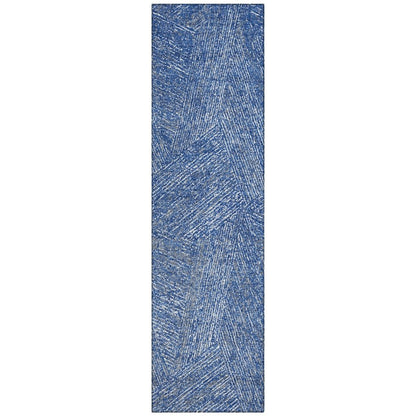 LOOMLAN Rugs Terra Navy Washable Indoor-Outdoor Rug